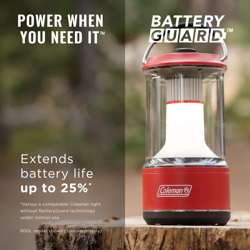 Coleman 1000 Lumens LED Lantern With BatteryGuard™, Green - Image 2