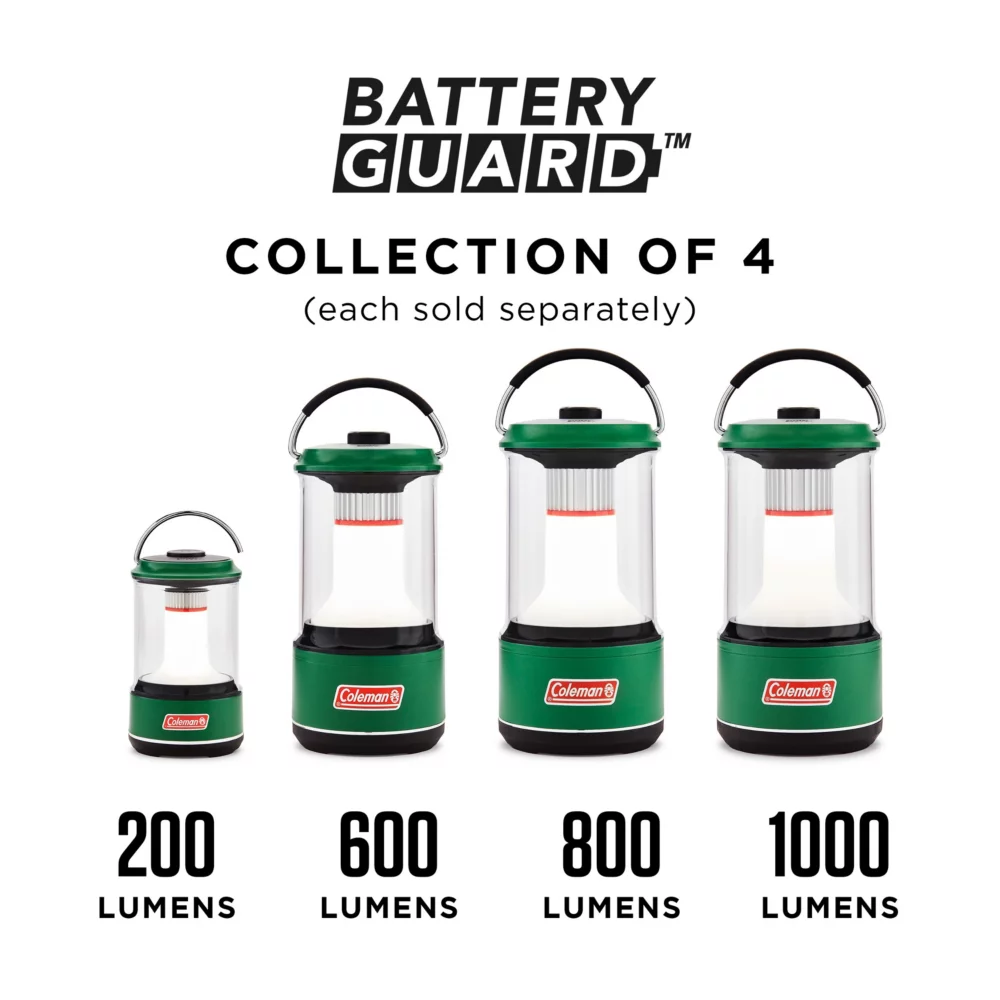 Coleman 1000 Lumens LED Lantern With BatteryGuard™, Green - Image 6