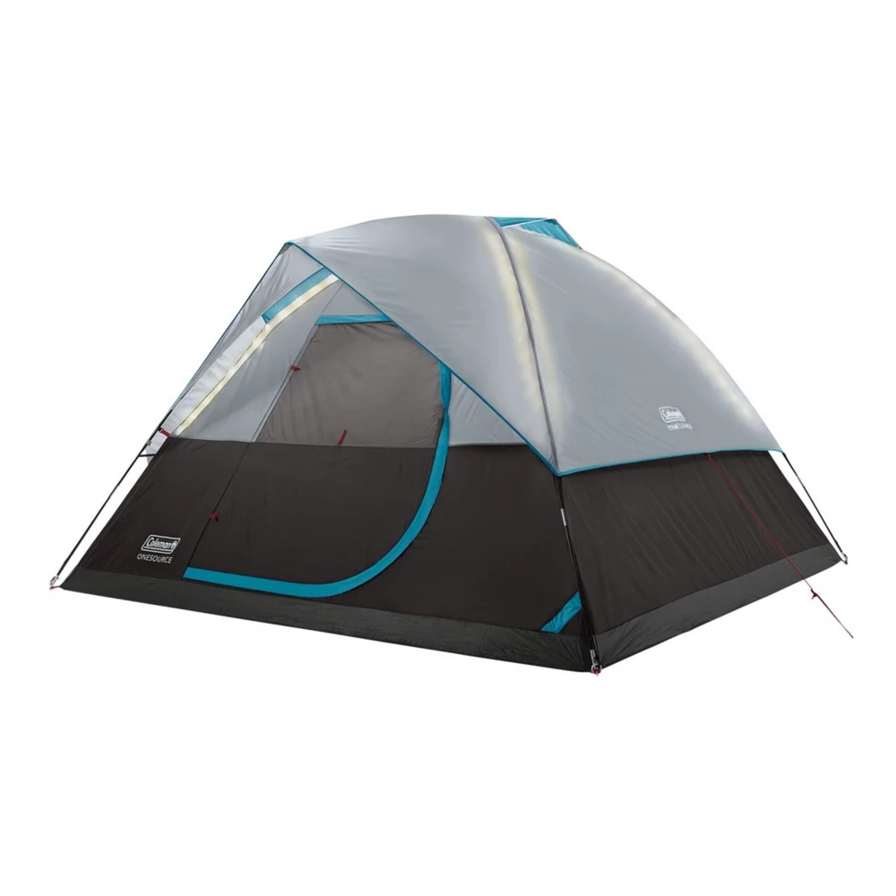 Coleman OneSource™ Rechargeable 4-Person Camping Dome Tent With Airflow System & LED Lighting
