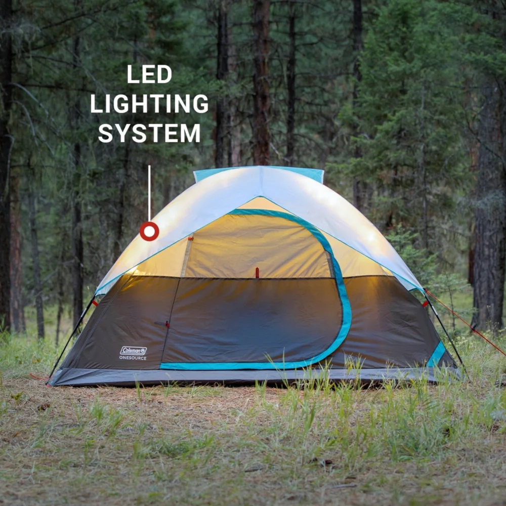 Coleman OneSource™ Rechargeable 4-Person Camping Dome Tent With Airflow System & LED Lighting - Image 4