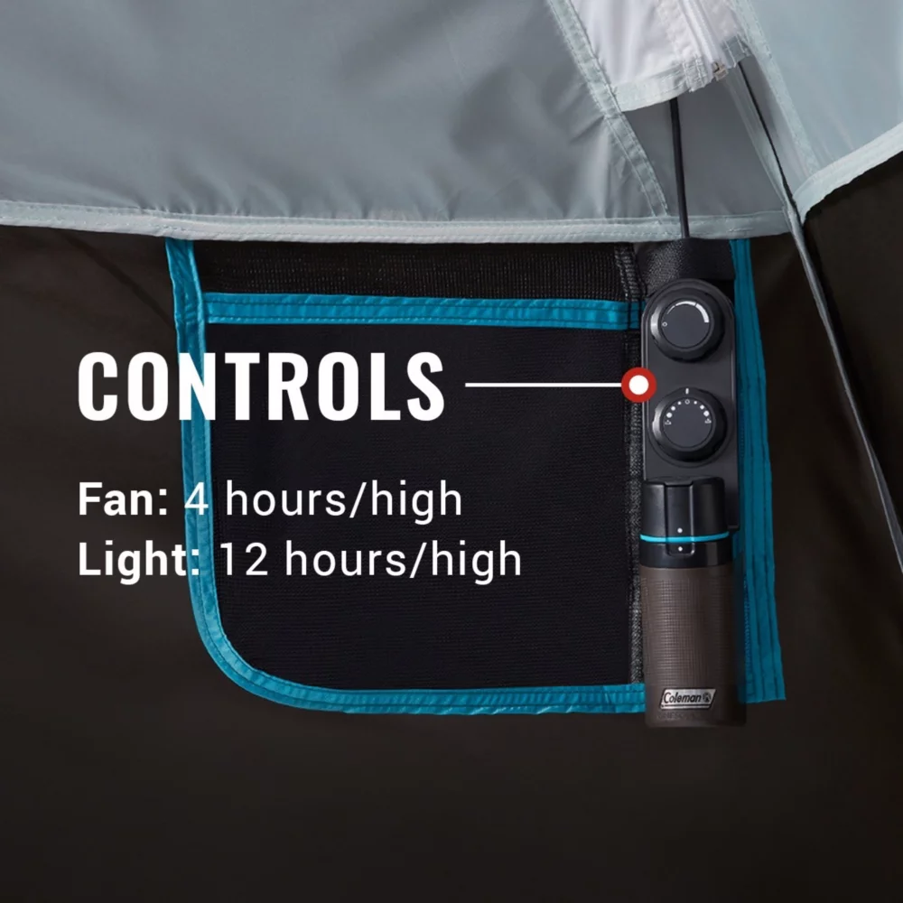 Coleman OneSource™ Rechargeable 4-Person Camping Dome Tent With Airflow System & LED Lighting - Image 7