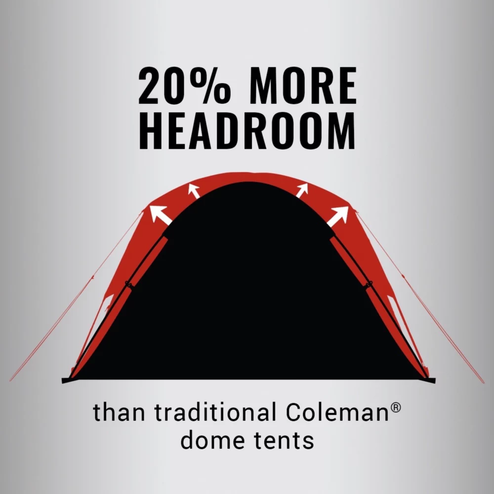 Coleman 4-Person Dark Room™ Skydome™ Camping Tent - Image 4