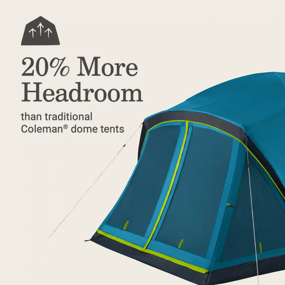 Coleman Skydome™ 6-Person Screen Room Camping Tent With Dark Room™ Technology - Image 5