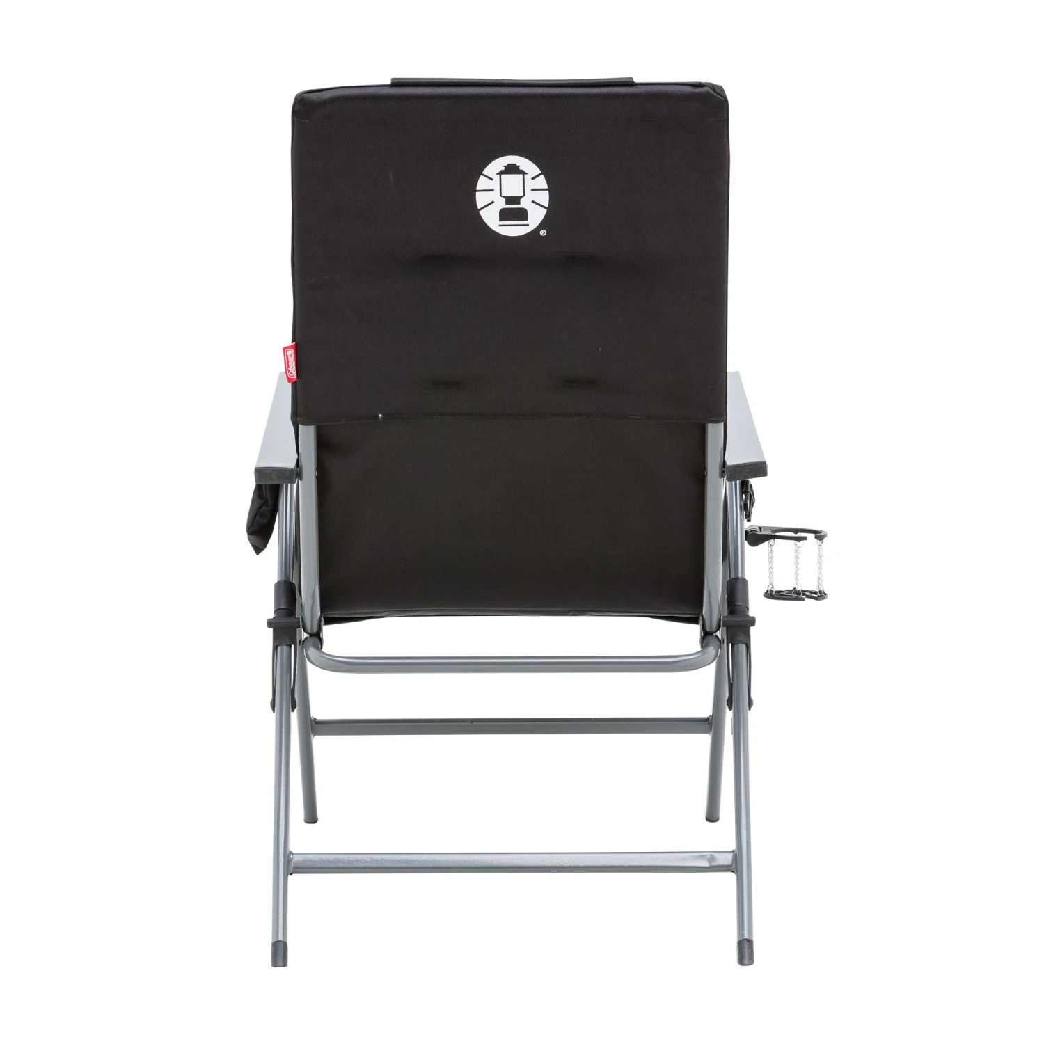 Coleman Flat Fold 5 Position Padded Chair With Glassp Black - Image 5
