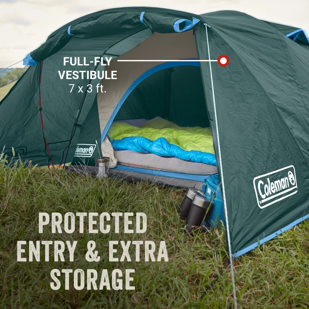 Coleman Skydome™ 2-Person Camping Tent With Full-Fly Vestibule, Evergreen - Image 3