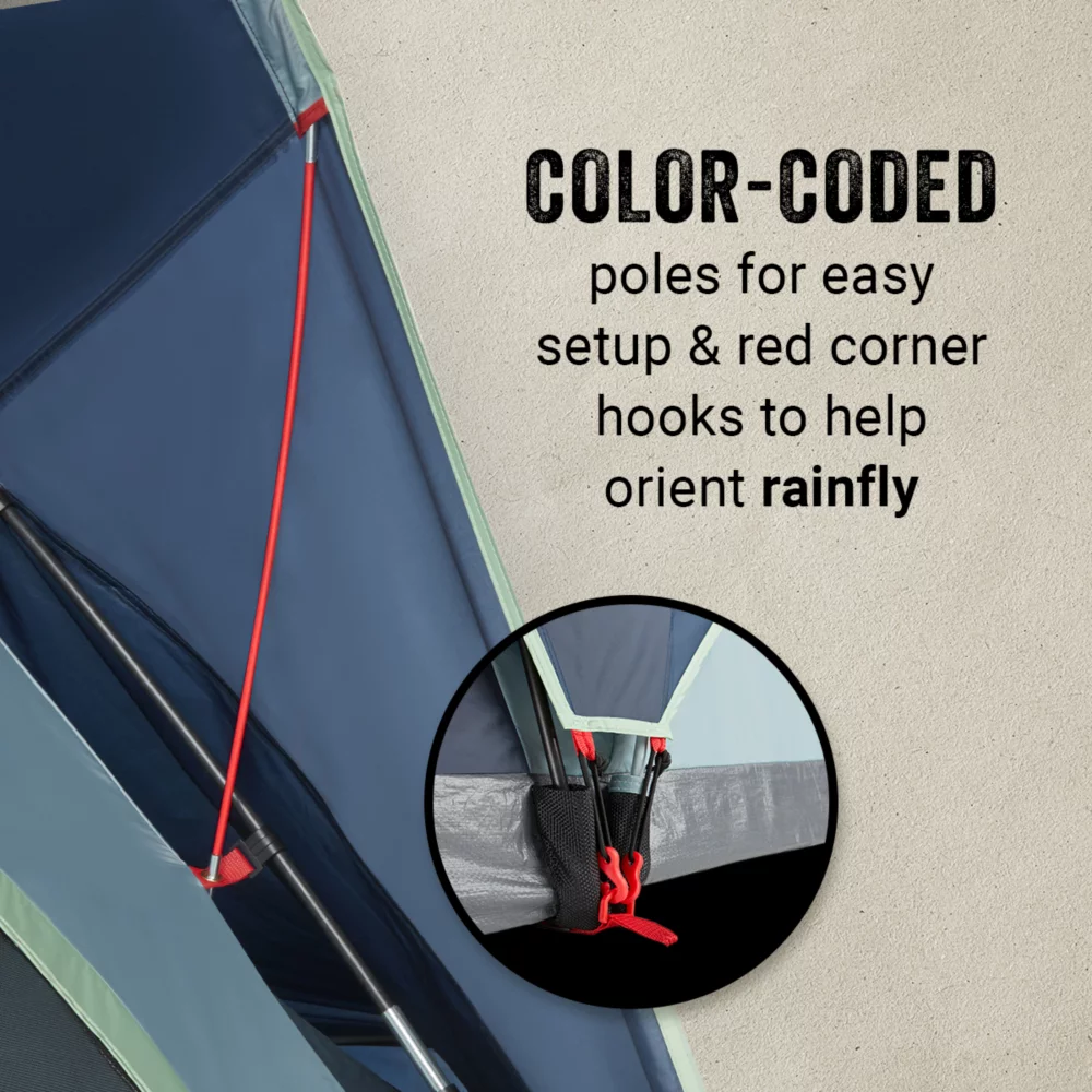 Coleman Skydome™ 12-Person Camping Tent XL, Blue Nights - Image 6